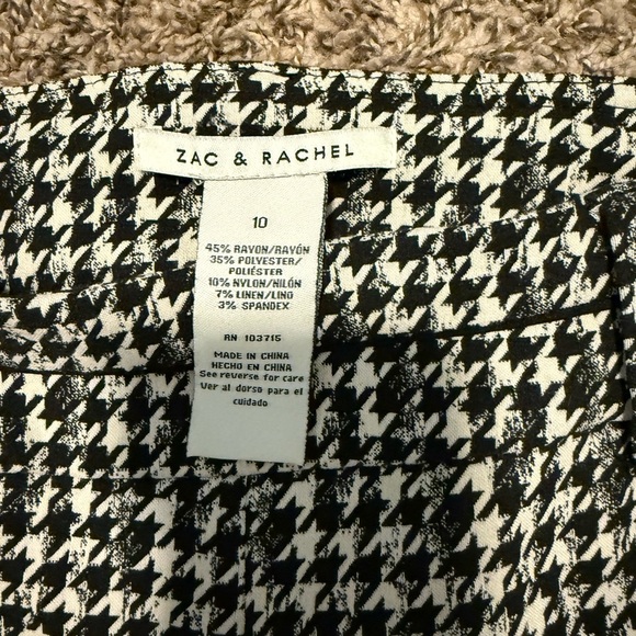 Zac & Rachel Black and White Houndstooth Women Jeans - Picture 3 of 3